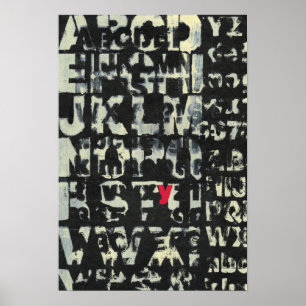 Alphabet Painting av Norman Wyatt Poster
