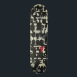 Alphabet Painting av Norman Wyatt Skateboard Bräda 20 Cm<br><div class="desc">Om du tar synprov från kärlek är det här målningen till dig! Brev i det engelska alfabetet påtvingas varandra,  nästan dunkar de i den här målningen av Norman Wyatt. Brev Y framträder tack vare dess rosa färgning.</div>