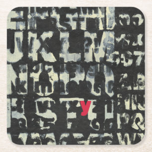 Alphabet Painting av Norman Wyatt Underlägg Papper Kvadrat