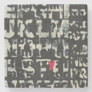 Alphabet Painting av Norman Wyatt Underlägg Sten