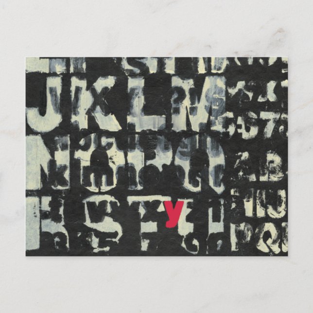 Alphabet Painting av Norman Wyatt Vykort (Framsida)
