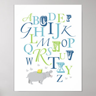 Alphabet Poster för boys