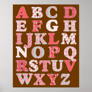 Alphabet Poster för Girl
