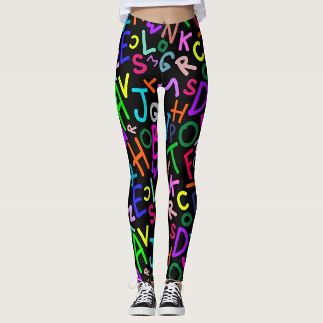 Alphabet Roligt Leggings (Framsida)
