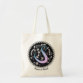 Alphabet S Monogram Handwriter Tygkasse