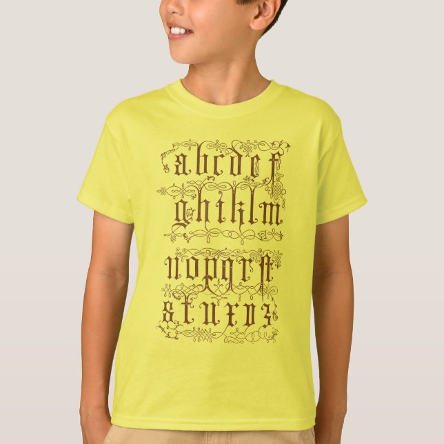 Alphabet Shirt T (Framsida)