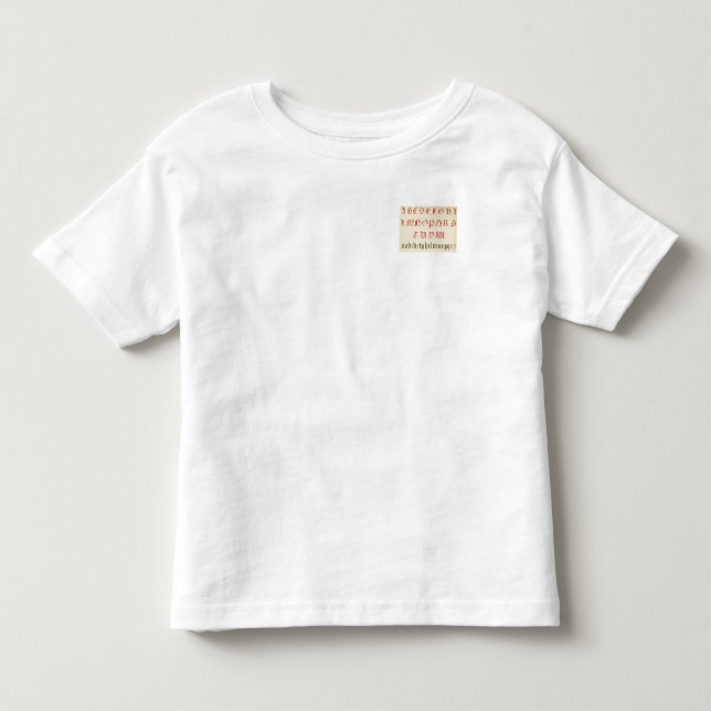 Alphabet Shirt T (Framsida)