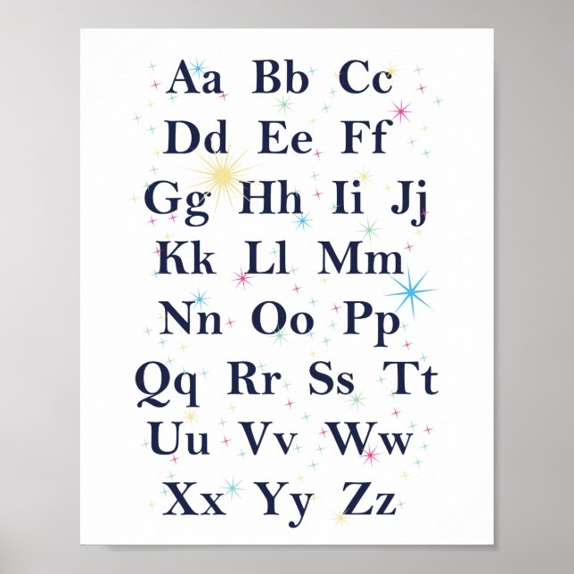 Alphabet Stars Poster (Framsidan)