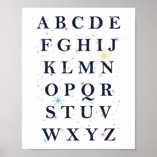 Alphabet Stars Poster (Framsidan)