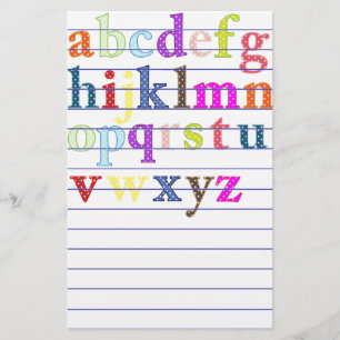 Alphabet Stationery Brevpapper