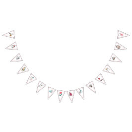 Alphabet storybook abc-skolan party vimplar