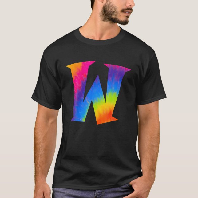 Alphabet Tie Dye Center Big Brev W T Shirt (Framsida)
