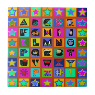 Alphabet Tile Kakelplatta