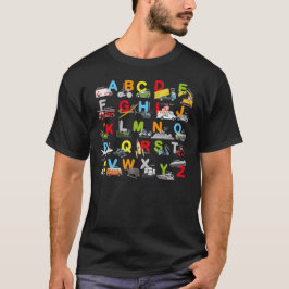 Alphabet Transport Learning ABC Buss T Shirt