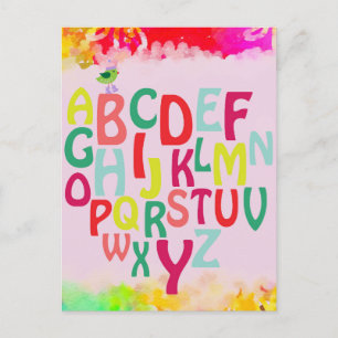 Alphabet Vykort