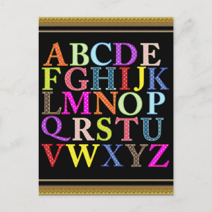 Alphabet Vykort