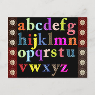 Alphabet Vykort