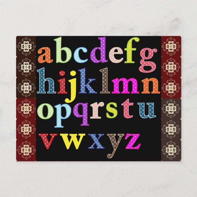 Alphabet Vykort (Framsida)