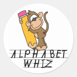 Alphabet Whiz Runt Klistermärke