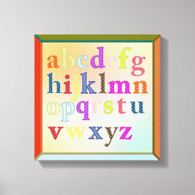 Alphabet Wrapped Canvas (Framsida)