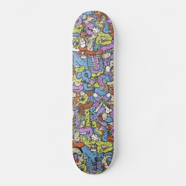 Alphabetcha skridskodäck skateboard bräda 19,5 cm (Framsida)