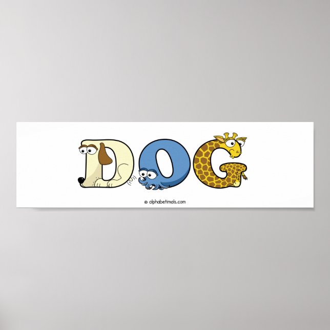 Alphabetimals Personalized Poster (Framsidan)