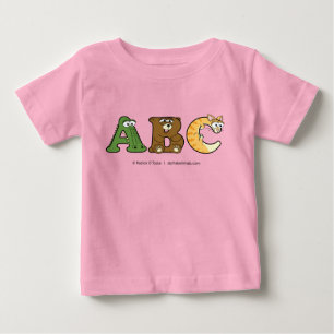 Alphabetimals Personlig Flicka T-Shirt