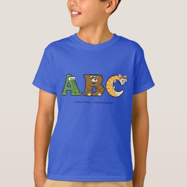 Alphabetimals Personlig Posts T-Shirt (Framsida)