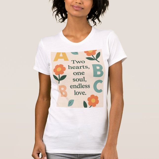 Alphabets AI art T Shirt (Framsida)