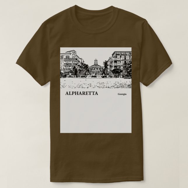 Alpharetta Georgia TShirt 3 T Shirt (Design framsida)