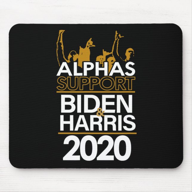 Alphas Support Biden och Harris 2020 Presidentens  Musmatta (Framsidan)