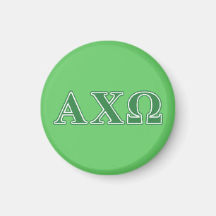 Alphi Chi Omega-Grönten Brev Magnet