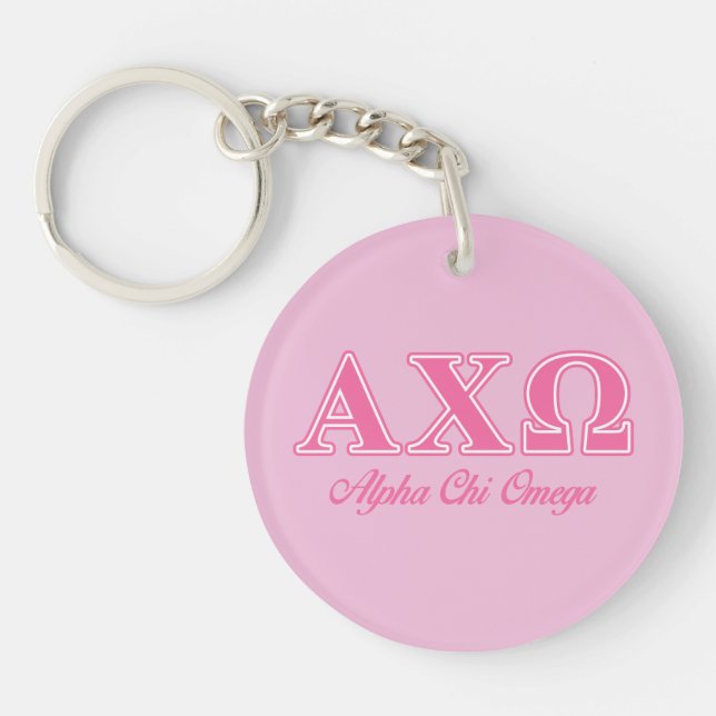 Alphi Chi Omega Rosa Bokstäver (Framsidan)