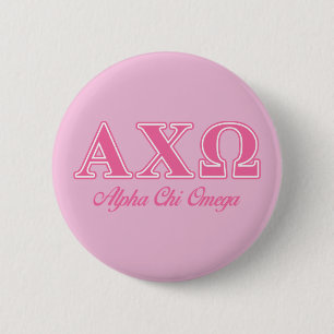 Alphi Chi Omega Rosa Brev Knapp