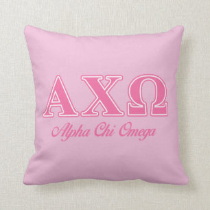 Alphi Chi Omega Rosa Brev Kudde