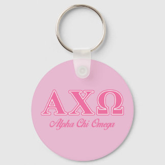 Alphi Chi Omega Rosa Brev Nyckelring
