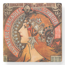 Alphone Mucha Bevackra Art nouveau Dam