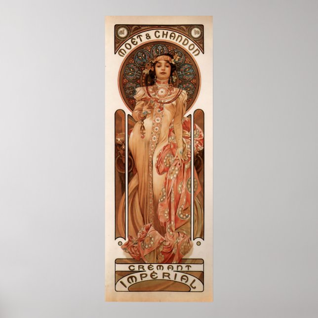 Alphons Mucha Cremant Imperial Poster (Framsidan)