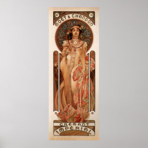 Alphons Mucha imperialistiska Cremant Poster