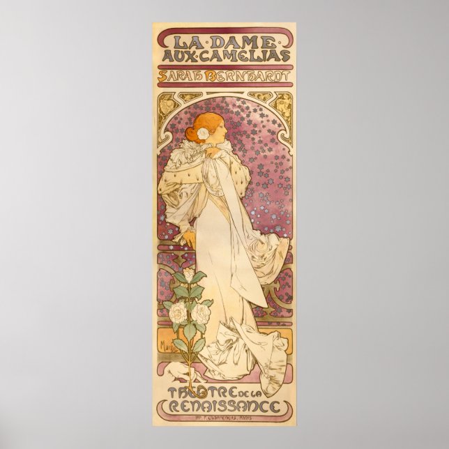 Alphons Mucha La Dame Aux Camelias Poster (Framsidan)