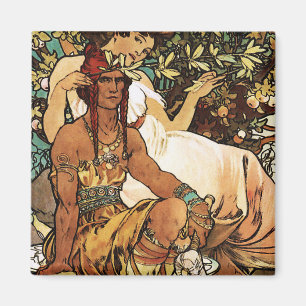 Alphonse (Alfons) Mucha - art nouveau - Manhood Magnet