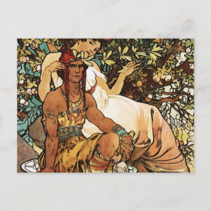 Alphonse (Alfons) Mucha - Art nouveau - Manur Vykort