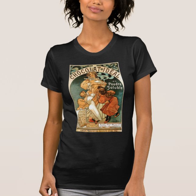 Alphonse (Alfons) Mucha Chocolat ideal Tröja (Framsida)