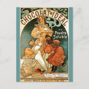 Alphonse (Alfons) Mucha Chocolat Ideal Vykort