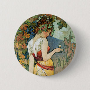 Alphonse (Alfons) Mucha: Cognac - Art nouveau Knapp