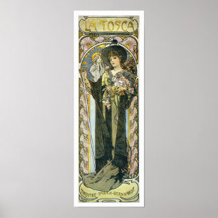 Alphonse [Alfons] Mucha Poster Skriv ut: La Tosca