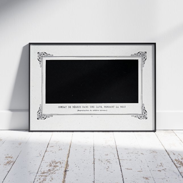 Alphonse Allais, April Fools, Black, Abstrakt Art Fototryck (Skapare uppladdad)