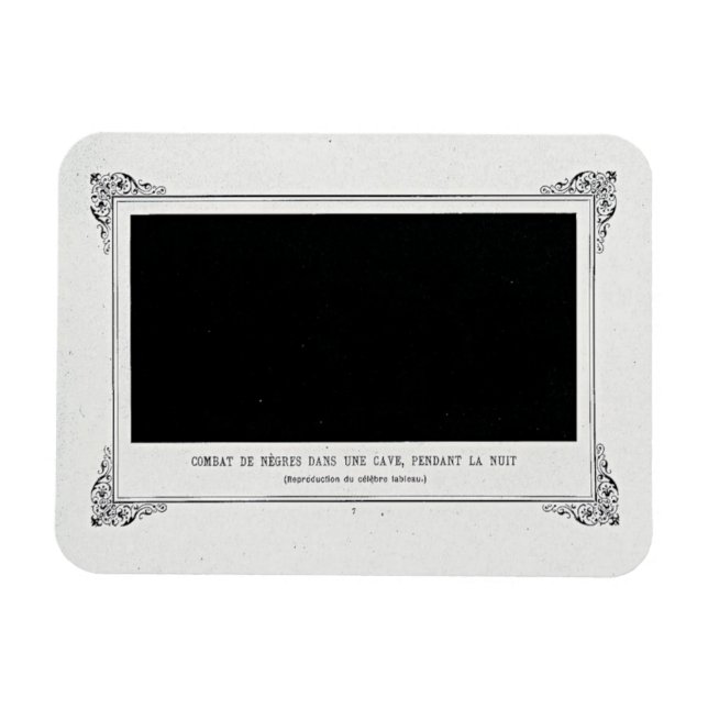 Alphonse Allais, April Fools, Black, Abstrakt Art Magnet (Horisontell)