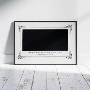 Alphonse Allais, April Fools, Black, Abstrakt Art Poster