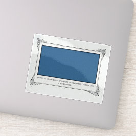 Alphonse Allais, April Fools, Blue, Abstrakt Art Klistermärken